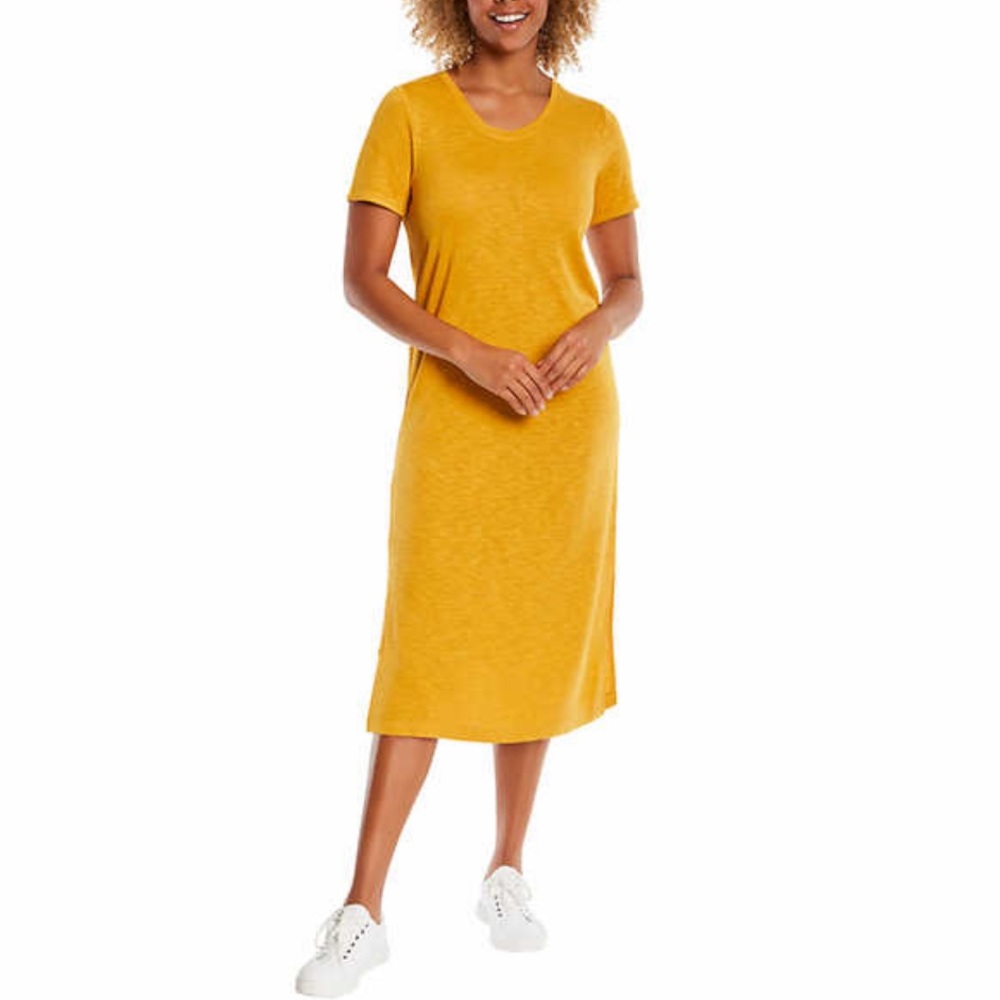 Jessica Simpson Yellow Midi Dress